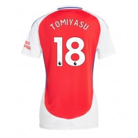 Echipament fotbal Arsenal Takehiro Tomiyasu #18 Tricou Acasa 2024-25 pentru femei maneca scurta